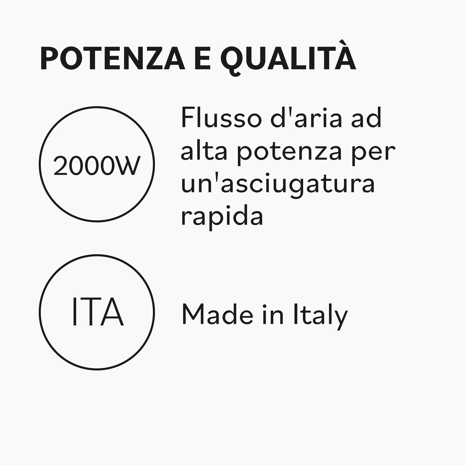 Asciugacapelli VERO Made in Italy